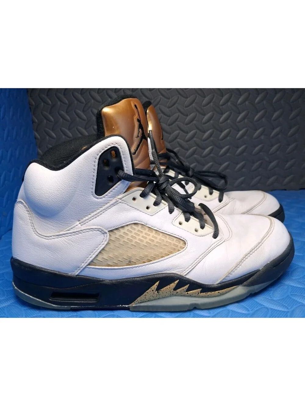 Jordan Air Jordan 5 Retro Olympic 2016 White/Black-Metallic Gold Coin 136027-133